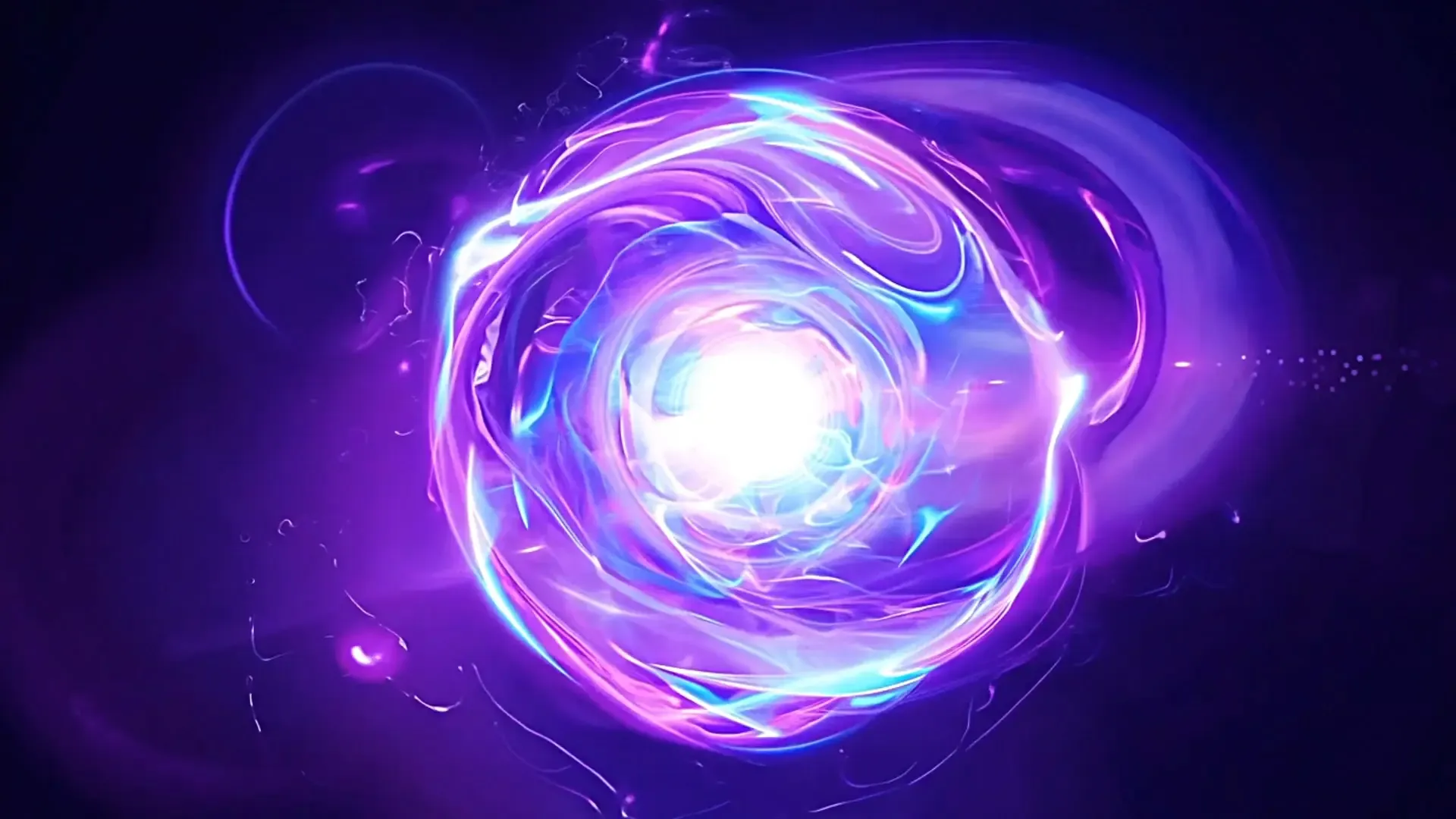 Purple and Blue Energy Swirl Overlay for Sci-Fi Logo Animation